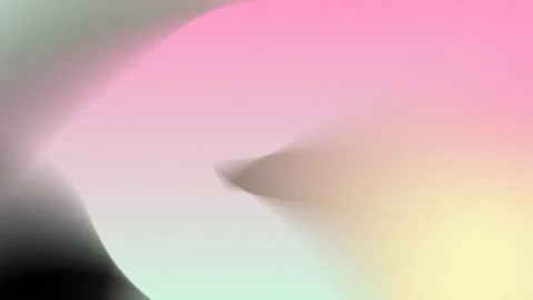 Seamless loop background in 4K with soft pastel gradients in pink, yellow, and Vídeo Stock 309701431