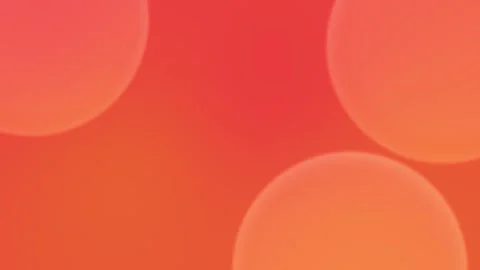 Seamless loop background in 4K with soft orange and red circular shapes, Stock Footage 309855838
