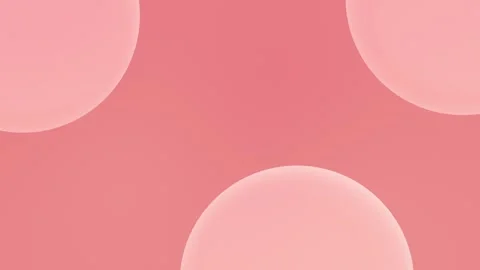 Seamless loop background in 4K with soft pink spheres on a coral backdrop. Stock Footage 309855839