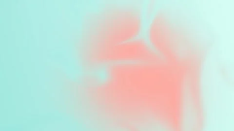 Seamless loop background in 4K with soft pastel hues of teal and coral blending Stock Footage 310143490