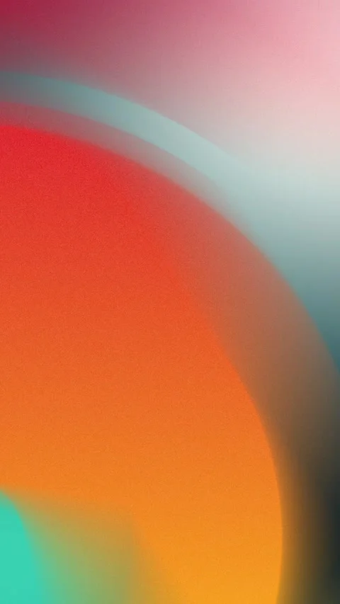 Seamless loop background in 4K with vibrant red, orange, teal gradients blending Stock Footage 309701317