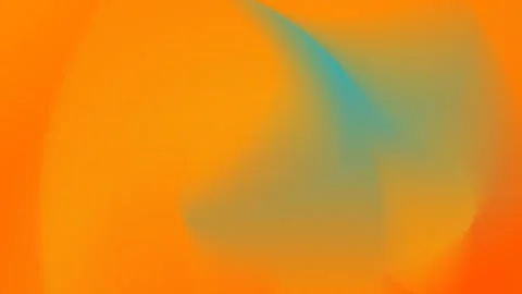 Seamless loop background in 4K. Vibrant orange and teal blend creating a soft, Stockbeeldmateriaal 309955642