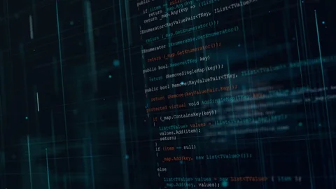 Seamless loop background of computer software technology. Stock Footage 98445792