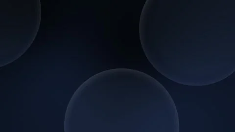 Seamless loop background with dark round shapes on a deep blue gradient. 4K Stock Footage 305344773