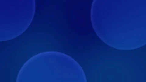 Seamless loop background with deep blue gradient and soft blurred circular Stock Footage 305344755