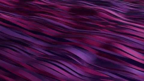 Seamless loop background with elegant waves of maroon and purple ribbons Stock Footage 311835752