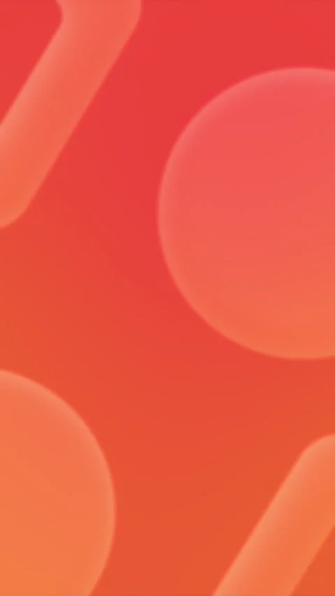 Seamless loop background featuring blurred red and orange geometric shapes. 4K. Vidéo 309856026