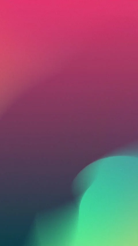 Seamless loop background featuring a rich pink to teal gradient with soft Vídeo Stock 310143576