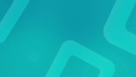 Seamless loop background featuring teal and aqua abstract curved rectangular 動画素材 309701374