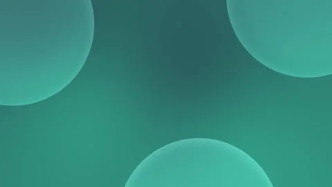 Seamless loop background with floating green spheres, smooth gradient, 4K. Stock Footage 305344794