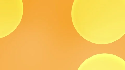 Seamless loop background with gradient orange and yellow circles. 4K. Stock Footage 309855849
