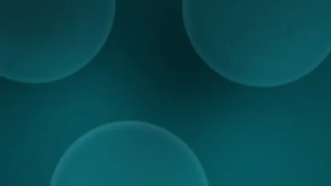 Seamless loop background with gradient teal circles on dark teal. 4K. 库存影片 309701142