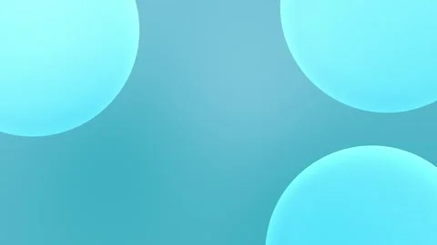 Seamless loop background of large translucent blue spheres over a teal gradient. Stock Footage 305344772