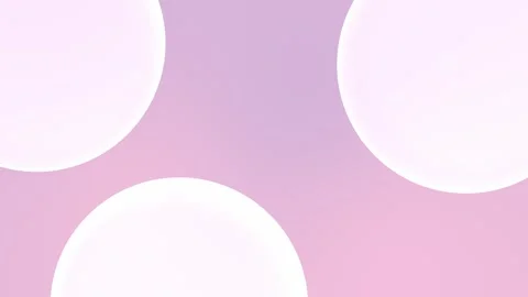 Seamless loop background of large white spheres on a soft pink gradient. 4K. Video stock 305344759