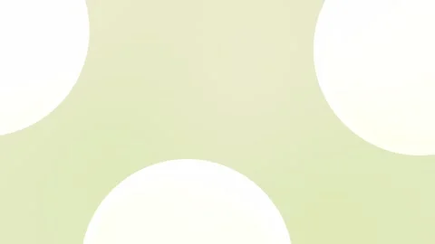Seamless loop background with large white circles on soft green-yellow gradient. Vidéo 309855857