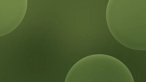 Seamless loop background with overlapping green bubbles on a smooth gradient Stock Footage 305344758