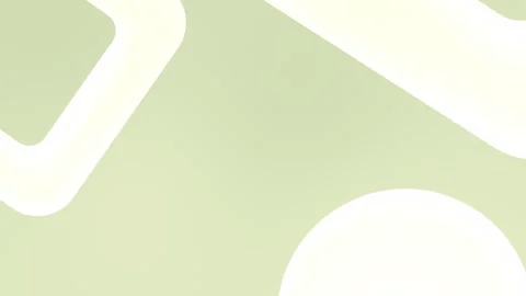 Seamless loop background with pale green and white geometric shapes. 4K Stock Footage 305344687