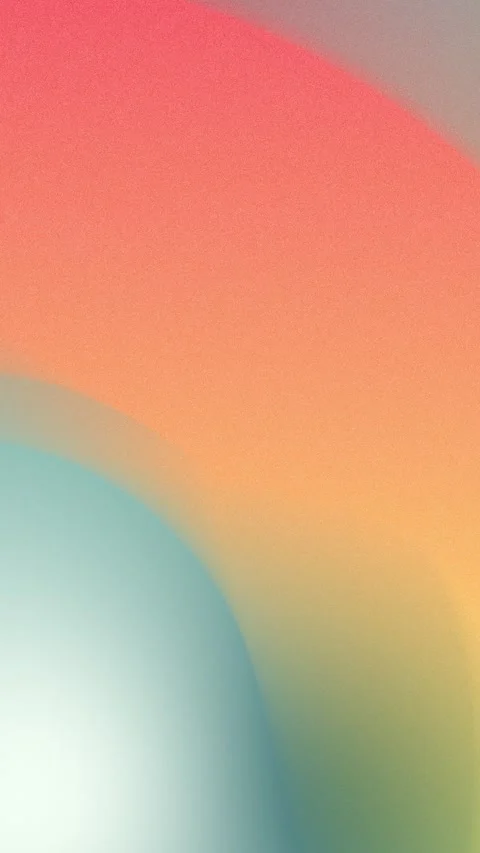 Seamless loop background with pastel gradients in red, orange, and teal. 4K. Stock Footage 309701318