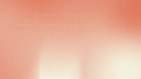 Seamless loop background with peach gradient, soft grid lines, and subtle light Stock Footage 299397025