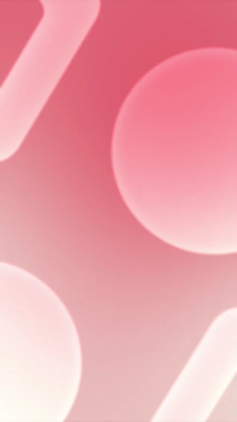 Seamless loop background with pink oval shapes and soft gradients, 4K. Stock Footage 305344905