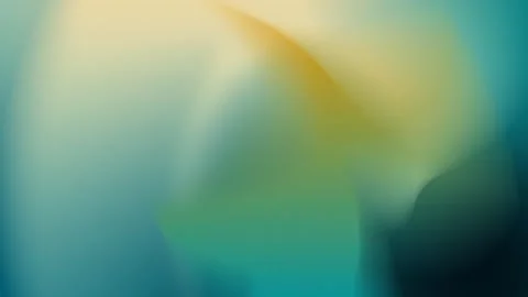 Seamless loop background of smooth gradients in teal and yellow hues. 4K. Stock Footage 300840054