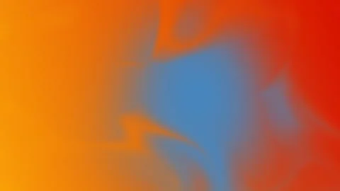 Seamless loop background with smooth orange, blue, and red gradient blending in Stockbeeldmateriaal 310143500