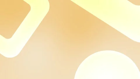Seamless loop background with soft beige and yellow geometric shapes. 4K. Video stock 305344703