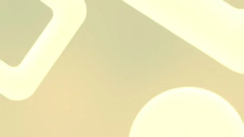 Seamless loop background with soft beige and cream geometric shapes. 4K quality. Vídeo Stock 309855799