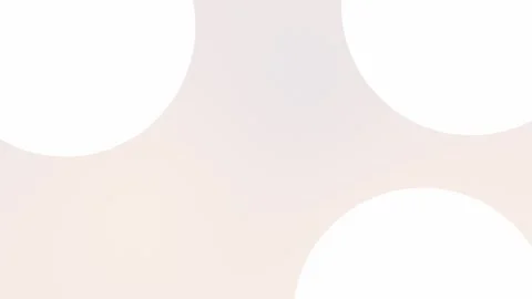 Seamless loop background with soft beige and white circular shapes. 4K Stock Footage 309956340