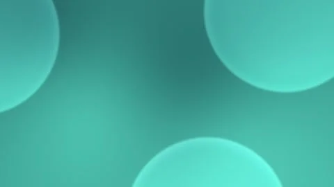 Seamless loop background with soft blue-green circles floating. 4K. Vídeo Stock 309701150