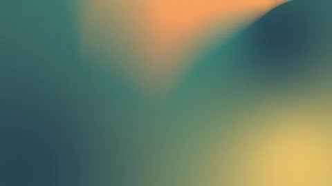 Seamless loop background with soft, blurred gradient in teal, orange, and yellow Stock Footage 305344678