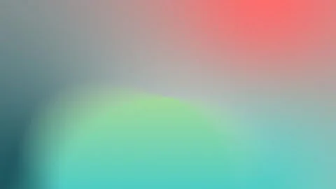Seamless loop background with a soft gradient in green, turquoise, and coral Stock Footage 299664529