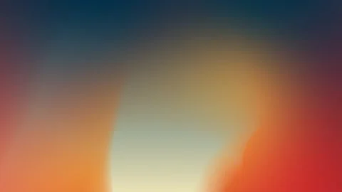 Seamless loop background with soft gradient from blue to orange and red hues, Stock Footage 299664554