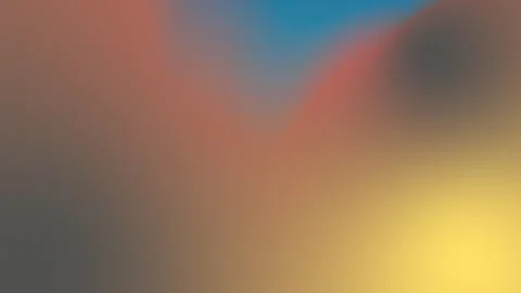 Seamless loop background with a soft gradient of warm orange, blue, and yellow Stock Footage 310143383