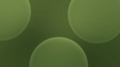 Seamless loop background with soft green bubbles. 4K visual effect with smooth Stock Footage 305344725