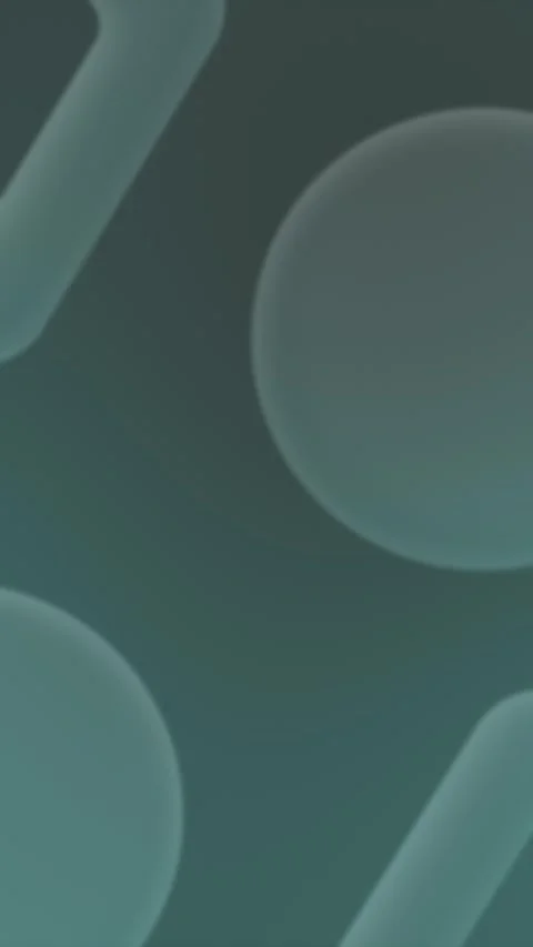 Seamless loop background with soft green circular and rectangular shapes on a Видео 309956680