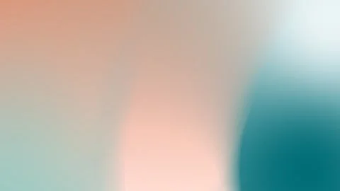 Seamless loop background in soft peach and teal gradient with smooth Stock Footage 300840297