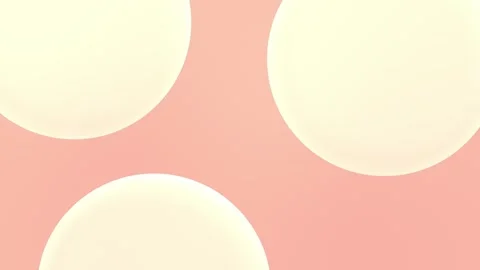 Seamless loop background with soft pink color and rounded pastel bubbles. 4K Stock Footage 305344767