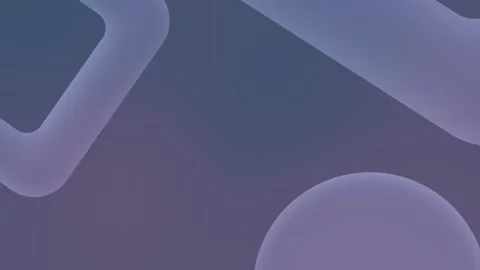 Seamless loop background with soft purple and blue shapes, featuring circular Stock Footage 309701118
