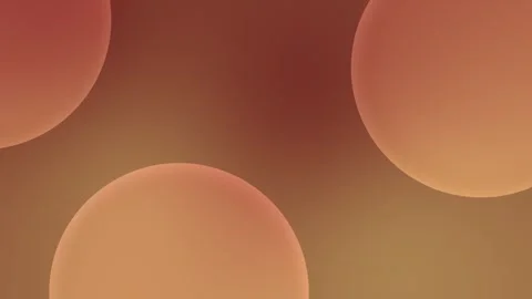 Seamless loop background with soft red and orange gradient bubbles. 4K. Stockbeeldmateriaal 310143414