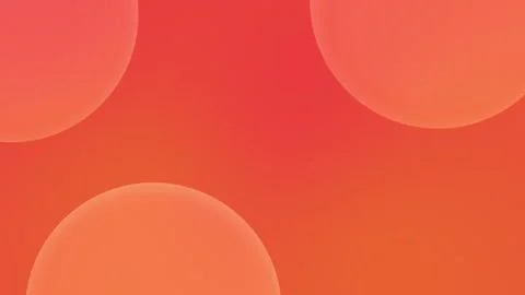 Seamless loop background of soft red, orange spheres on a smooth gradient. 4K. Stock Footage 310143420