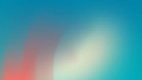 Seamless loop background of soft teal and coral gradients blending with subtle Stock Footage 299664587