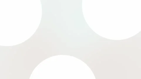 Seamless loop background with soft white circular shapes and pale gradients, 4K. Stock Footage 309855860