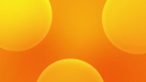 Seamless loop background with soft yellow and orange glowing orbs. 4K. Stock Footage 305344753