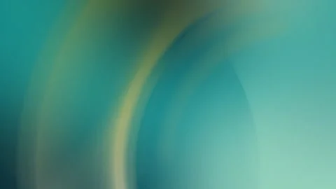 Seamless loop background with teal gradients and soft yellow arcs. 4K abstract Stock Footage 299397489
