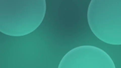 Seamless loop background with teal green gradient and soft, blurry circular Stock Footage 305344721