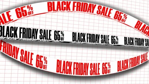 Seamless Loop Background With Text Message Black Friday Sale 65 Stock Footage 118035947