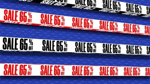 Seamless Loop Background With Text Message Sale 65 Stock Footage 118424344