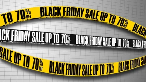 Seamless Loop Background With Text Message Black Friday Sale Stock Footage 119279243