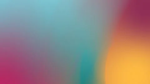 Seamless loop background with a vibrant gradient of teal, pink, and orange hues. Vídeo Stock 309855736